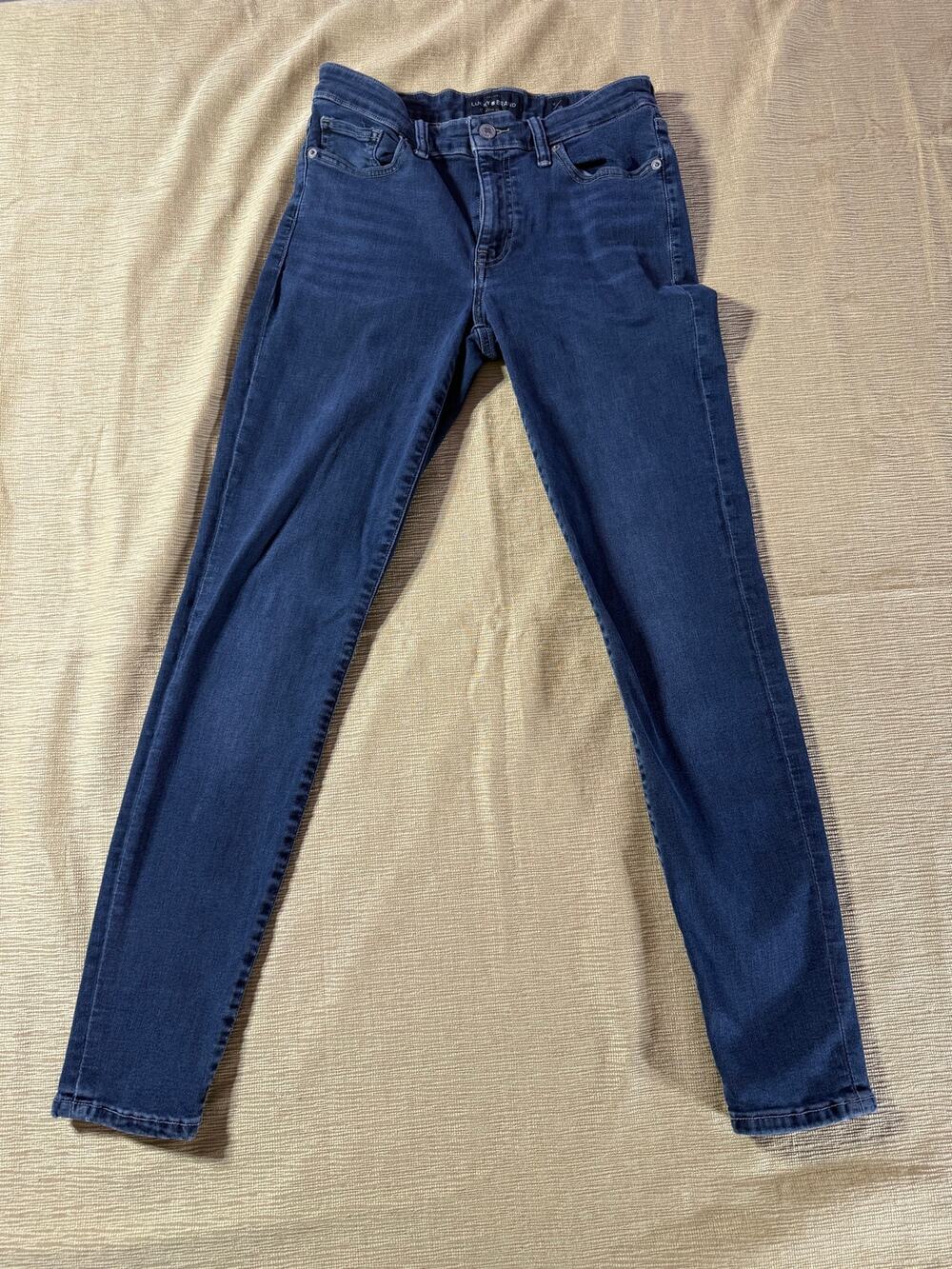 Lucky Brand Ava Skinny Jeans Womens 4/27 Blue Stretch Denim Mid Rise